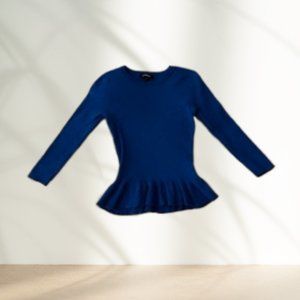 Express Blue Peplum Sweater